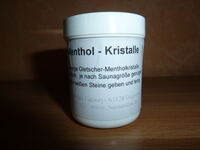 Menthol-Kristalle